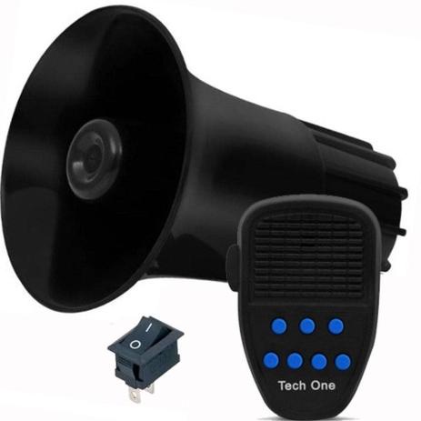 Sirene Policia Tipo Rontan Megafone 7 Tons Carro Moto Alarme - Tech One