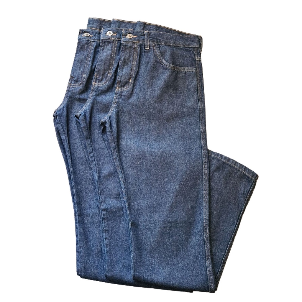 Calça Jeans Masculina Escura Tradicional Para Trabalho Reta Serviço Atacado  Uniforme