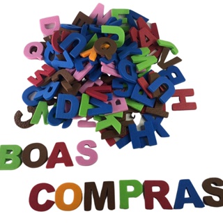 Alfabeto Movel Em Eva  Pacote Com 570 Letras Com Cores Sortidas em Oferta na Shopee