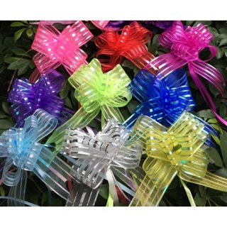 laço facil organza 30mmx50cm com/50unidades em Oferta na Shopee