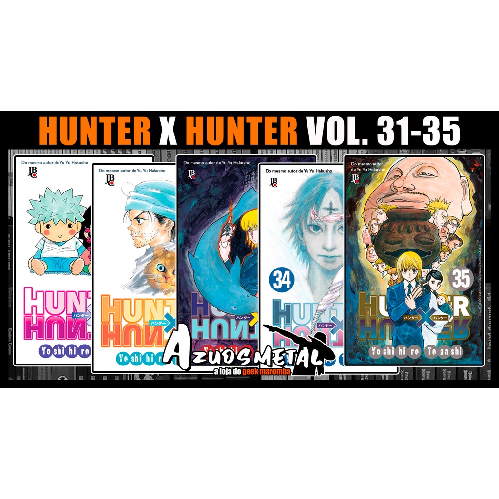 Kit Hunter X Hunter Vol 31 35 Reimpressao Manga Jbc Shopee Brasil