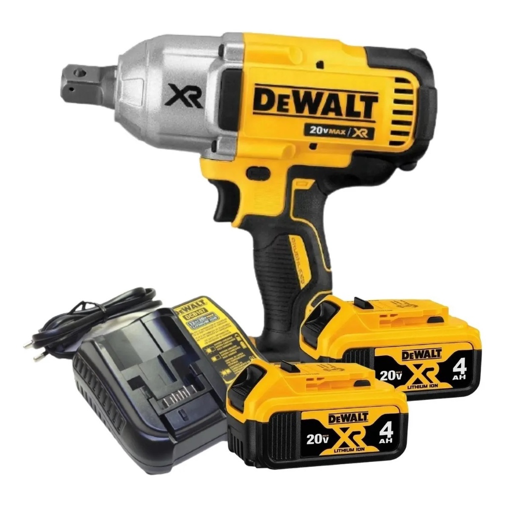 Chave De Impacto 3/4 2 Baterias 20v 4ah Xr Max Dcf897 Dewalt em Oferta na Shopee
