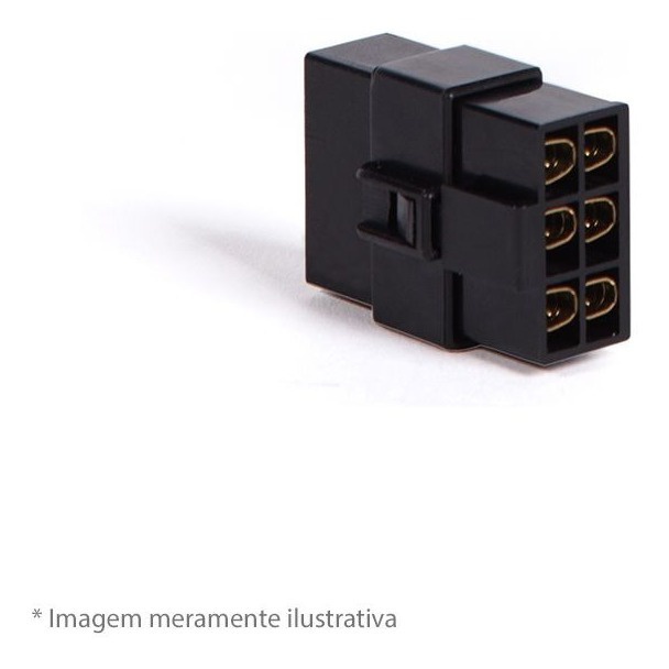 Conector 6 Vias Com Trava Technoise em Oferta na Shopee