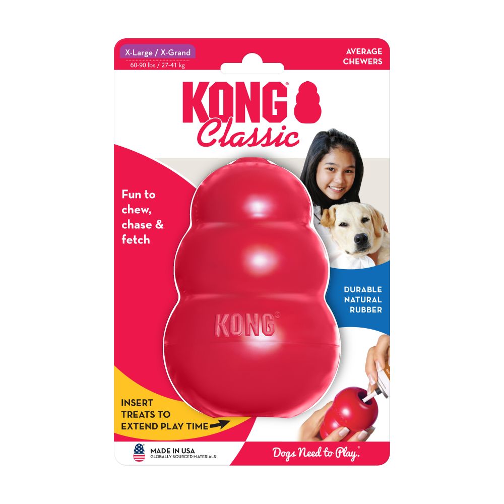 BRINQUEDO KONG RECHEAVEL CLASSIC EXTRA GRANDE P/ CÃES