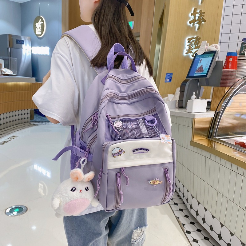 Mochila Escolar De Alta Capacidade Estilo Coreano