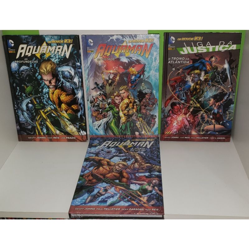 Coleção Aquaman Novos 52 (As Profundezas, Os Outros, O Trono da Atlântida e A Morte de um Rei)