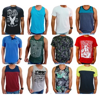 Kit 3 Peças Pequenos Defeitos Saldo  Regata - Camiseta - Camisa Polo Slim Fit Outlet Store toqref em Oferta na Shopee