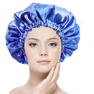 Touca de Cetim Antifrizz Com Elástico Duplo Impermeável / Reutilizável / Feminina