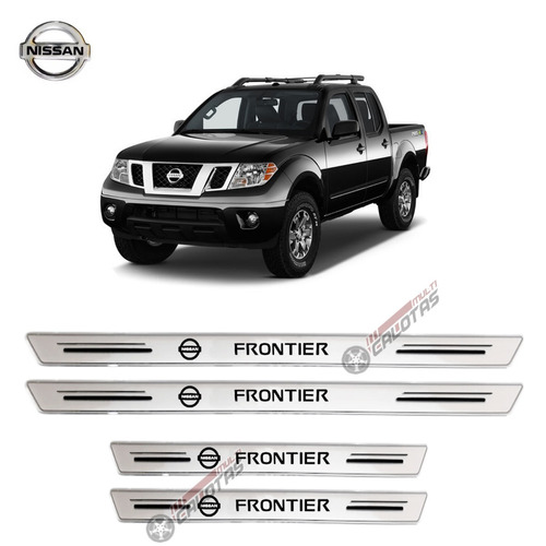Soleira Porta Platinum Nissan Frontier Prata Resinado