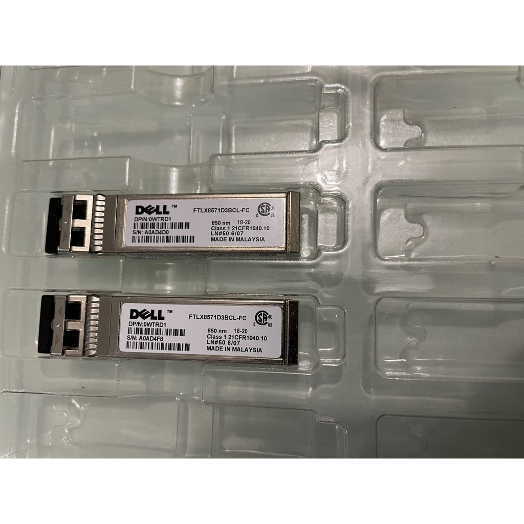 Conectore Gbic Dell 0wtrd1 0n743d 10gb Sfp+sr 850nm Ftlx8571d3bcl-fc