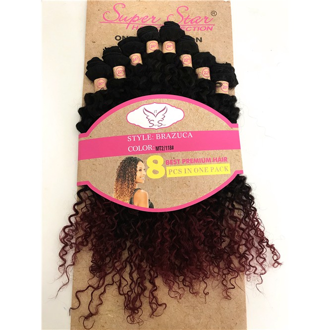 Cabelo 100% Orgânico - Cacheado - Brazuca - Original Super Star - 1 Pct - 280gr