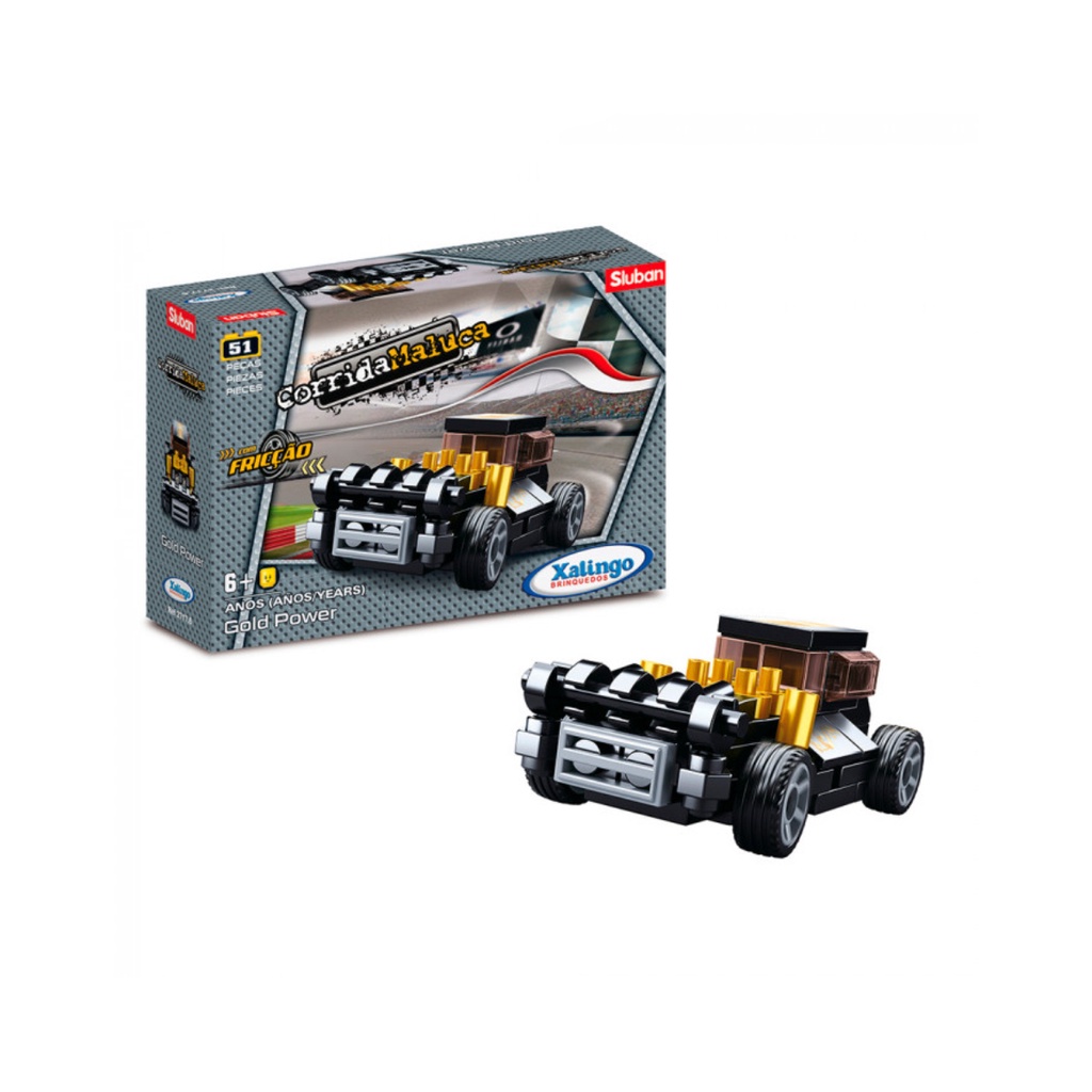 Corrida Maluca Gold Power 51 Peças Xalingo - 2717.6 em Oferta na Shopee