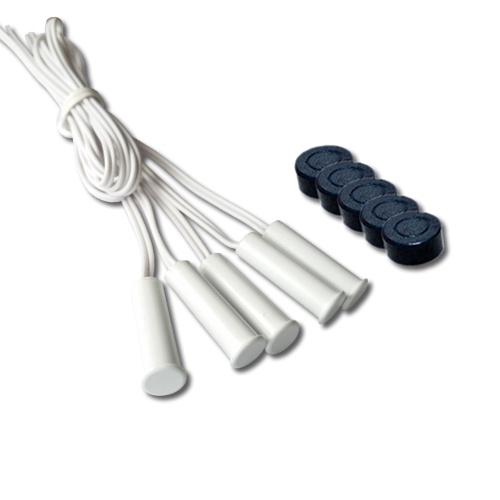 Kit 5 Sensores De Abertura Para Alarme Com Fio Para Embutir