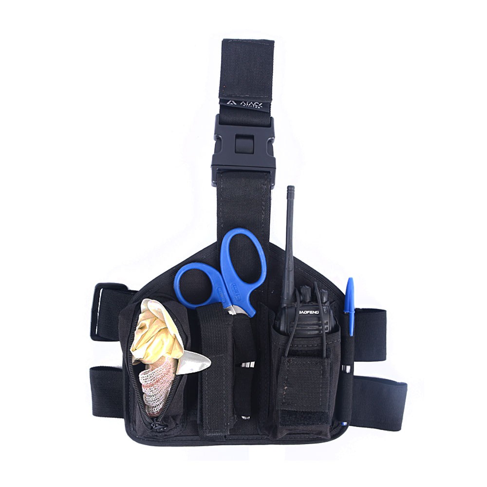 Pochete de Perna Bombeiro | Preta - Atack em Oferta na Shopee