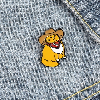 Broche Decorativo Liga Cowboy Gato