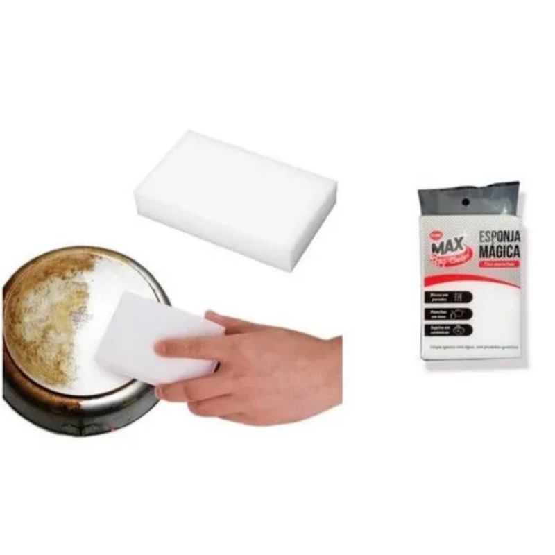 Esponja Mágico Branca Tirar Manchas Max Clean