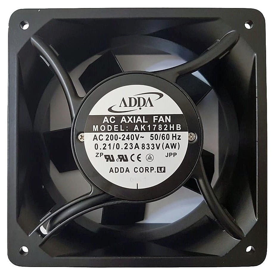 Fan Cooler Gabinete Industrial Rack Servidor Elevador Inversor 176mm x 176mm x 89mm AK1782HB