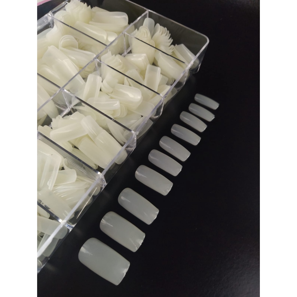 Unhas Postiças realista unhas curtinhas com 500 unidades em Oferta na Shopee