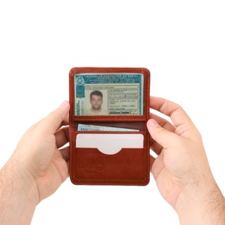 Carteira Mini Masculina Couro Legítimo Porta Cartão CNH e Notas M.ART 154 em Oferta na Shopee