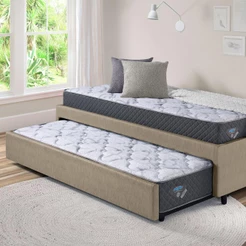Bicama Box Solteiro 88x188 Com Dois Colchões Adapto Ecoflex
