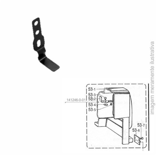 MOLA TRAVA TAMPA CASEADEIRA B814 - 141246-0-01