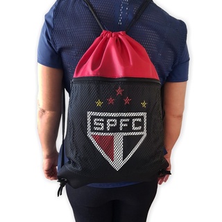 Mochila saco esportivo futebol academia unissex com cordão vários TIMES /Rey 65