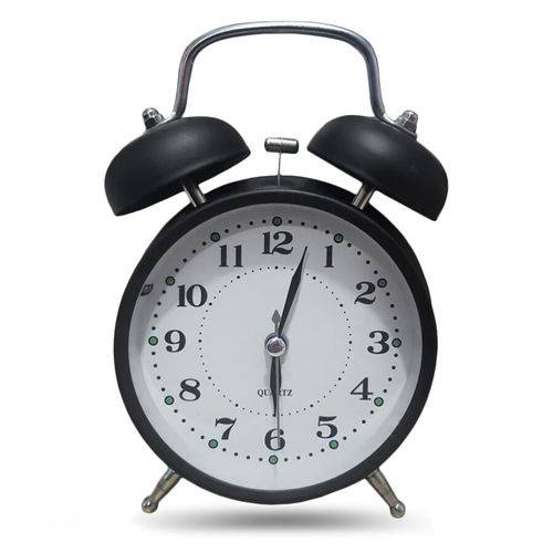 Relógio Despertador De Mesa Antigo Infantil Retro A Corda Alto Original -  Escorrega o Preço