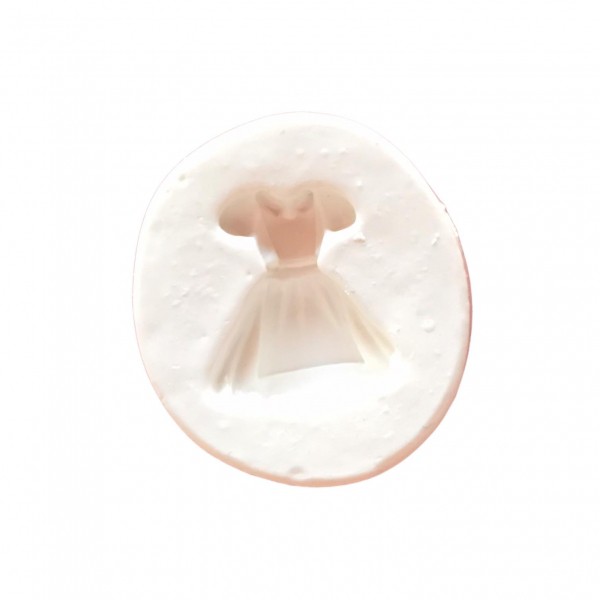 Molde De Silicone Vestido Alice Mini Molde Para Confeitaria Molde Para Biscuit 1578