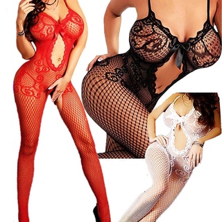 Mais Tamanho Mulher Lingerie Sexy Transparente Babydolls Hot Erotic Open Crotch bodystockings Roupas Íntimas