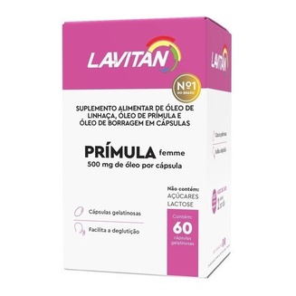 Lavitan Óleo De Primula Femme 60caps Cimed