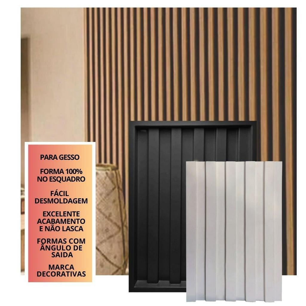 Forma Para Fabricar Gesso 3d Revestimento Ripada