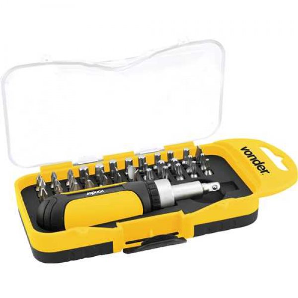 Jogo Bits/Ponteiras 38 Pecas Encaixe 1/4" BP209 VONDER em Oferta na Shopee