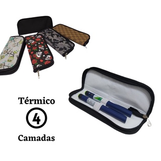 Bolsa Térmica Para Viagens/ Insulina/ Diabetes e 2 Gelinhos