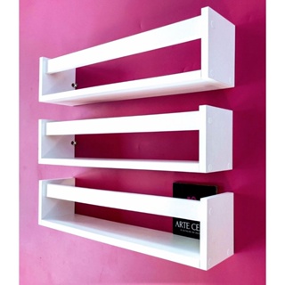 3 Prateleiras De Banheiro Nicho Lavabo Porta Cosméticos 40cm em Oferta na Shopee