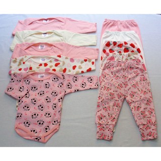 Kit Inverno para Bebê de Body Manga Longa + Mijão - 10 Peças - Menino ou Menina