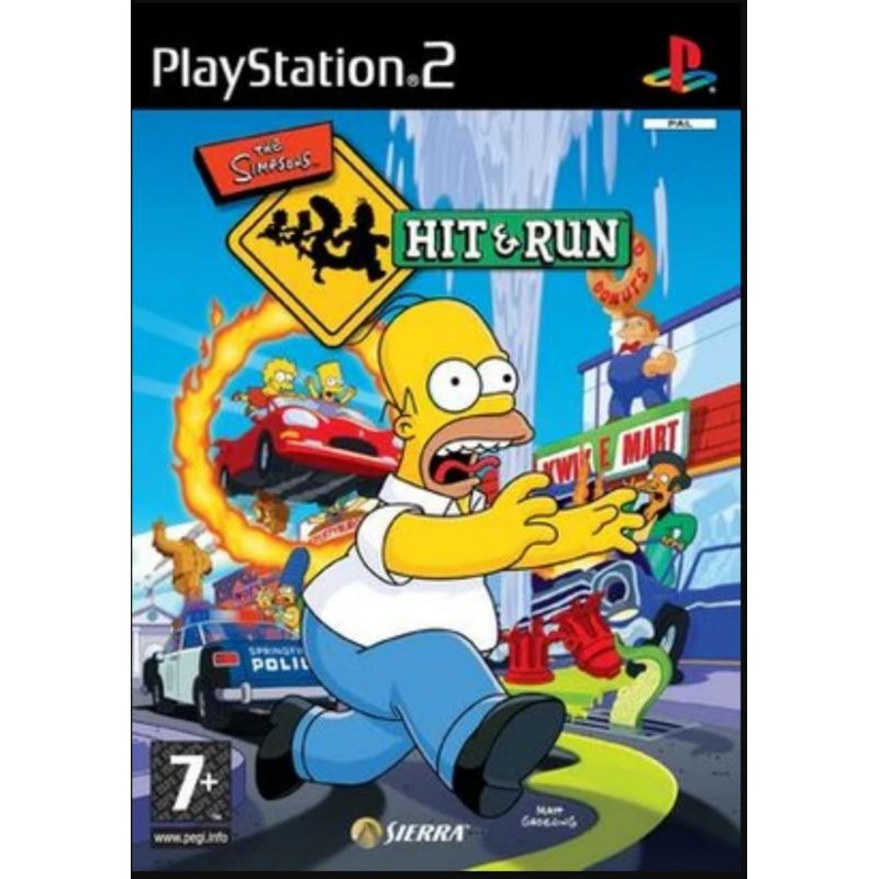 Jogo The Simpsons Hit E Run ps2 ( Os Simpsons )