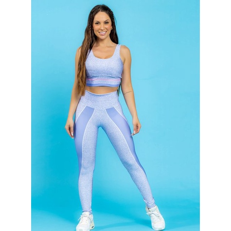 Conjunto Legging New Space - Zero Transparência Alta Compressão Proteção UV 50+ e Tecnologia Dry