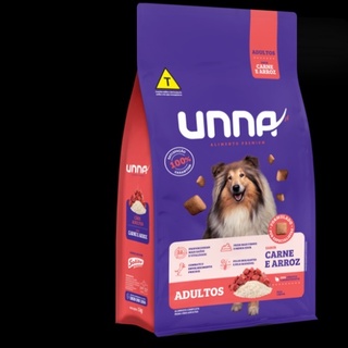 Ração Unna cães adulto carne e arroz 15kg