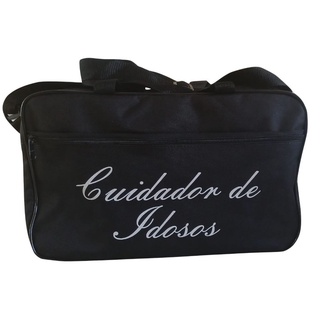 Bolsa para Cuidador de idosos com Alça de Mão e Ombro Preta