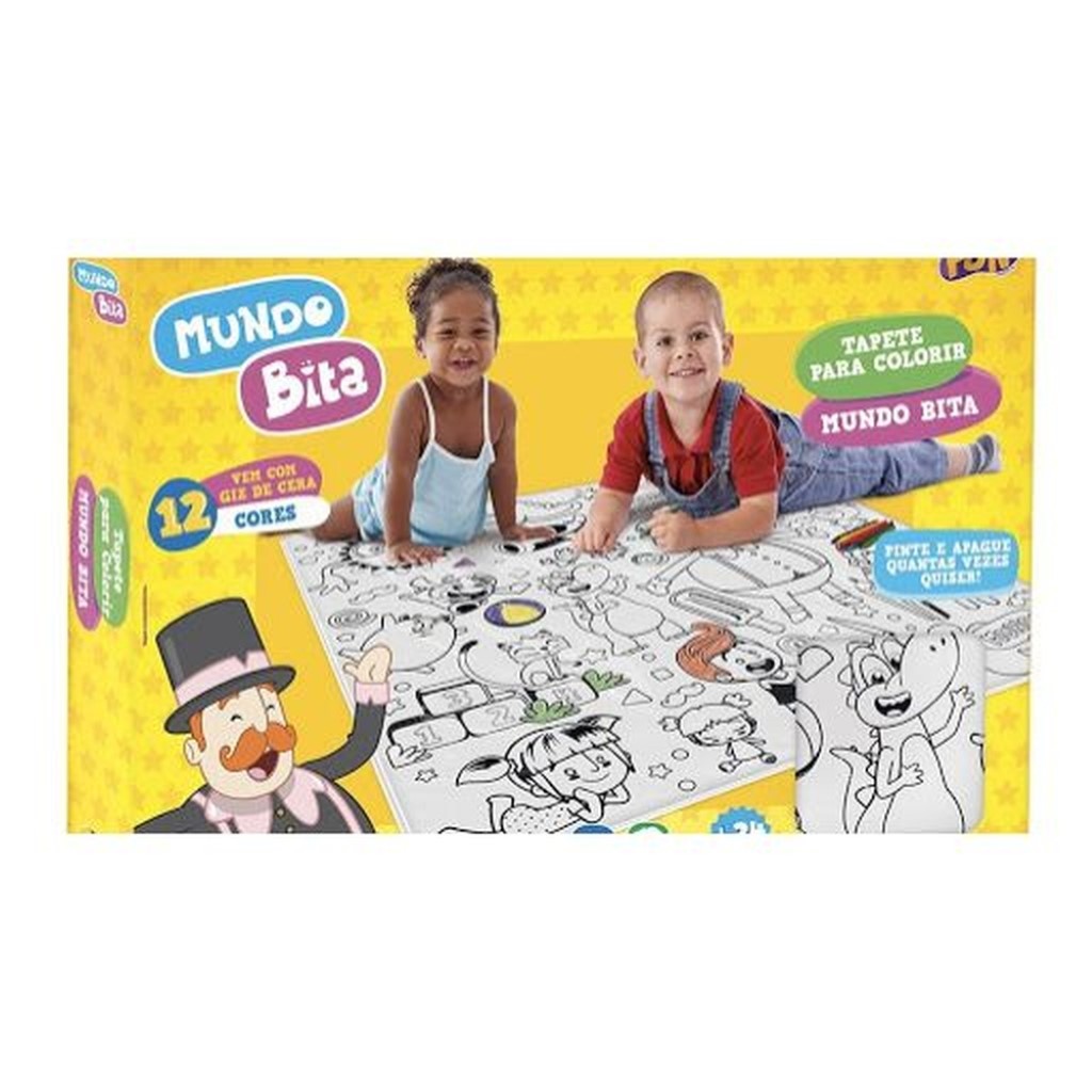 Mundo Bita Tapete Para Colorir Com Giz De Cera F00546 - Fun em Oferta na Shopee