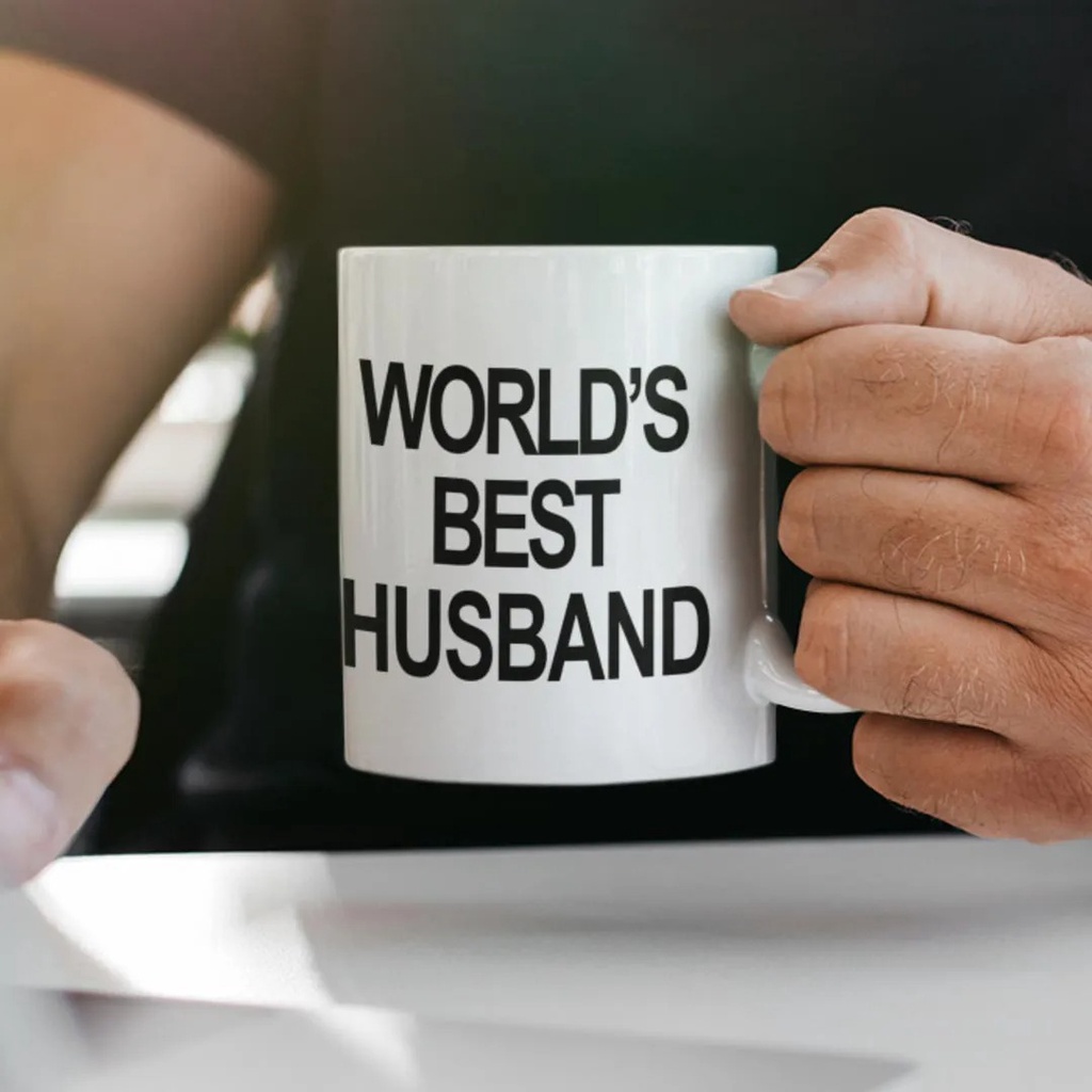 Caneca The Office Word Best Husband Cerâmica