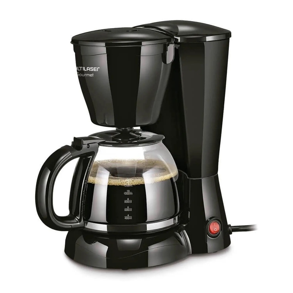 Cafeteira Gourmet Elétrica, 30 xícaras Preta 220V Multilaser - BE04 Cafeteira Multilaser