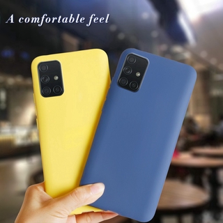 Capa Flexível De Silicone Líquido / Fosca Em Tpu Para Samsung Galaxy A51 / A71 / Samsung A51 / A515F / A71 / A715F