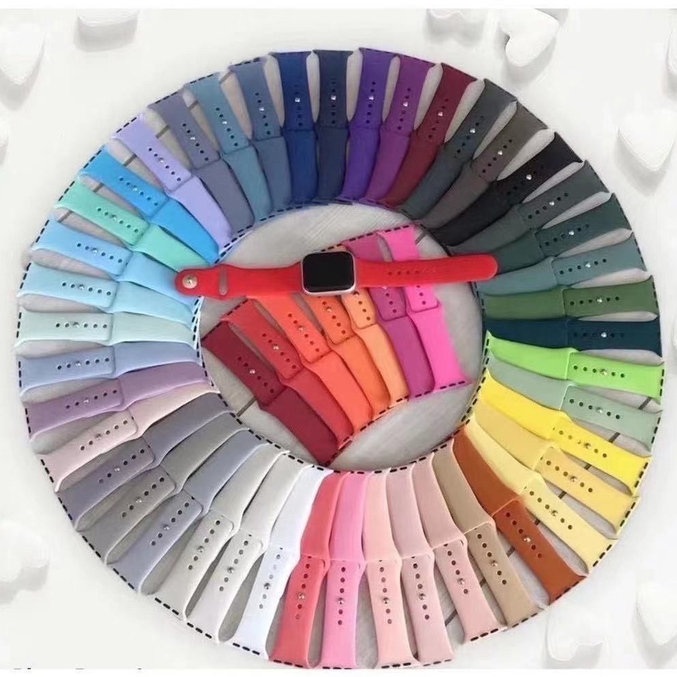 Pulseira Iwo Apple Watch Sport Silicone Lisas Compatível Relógio 38mm / 40mm / 42mm / 44mm Pronta entrega