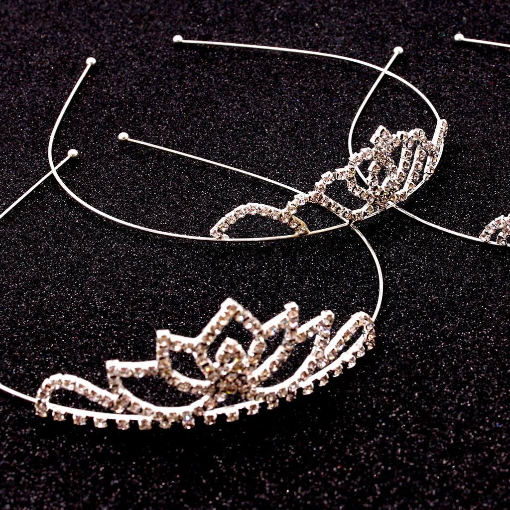 Coroa tiara para Cabelo/Com Strass / Coroa noiva casamento Baile Daminha em Oferta na Shopee