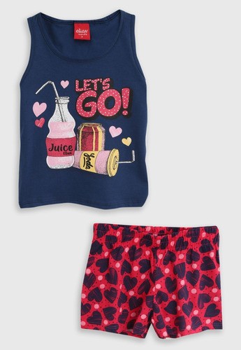 Conjunto Infantil Menina Feminino Regata/blusinha Elian 4a14