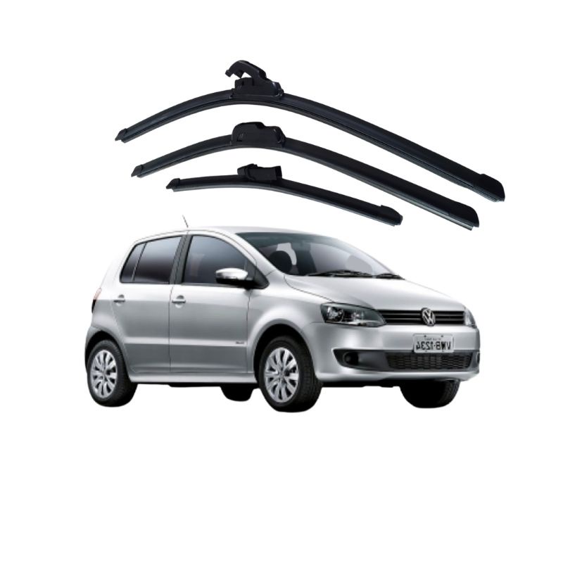 Kit Palheta Limpador Parabrisa Dianteiro + Traseiro Vw Fox CrossFox 2003 a 2010 em Oferta na Shopee