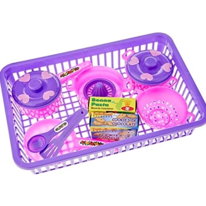 Conjunto De Panelas Cozinha Infantil De Brinquedos 13 Peças em Oferta na Shopee