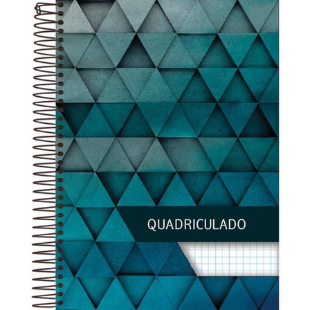 Caderno Quadriculado Univ 1x1cm 96fls. Espiral Cd Pct.c/04.