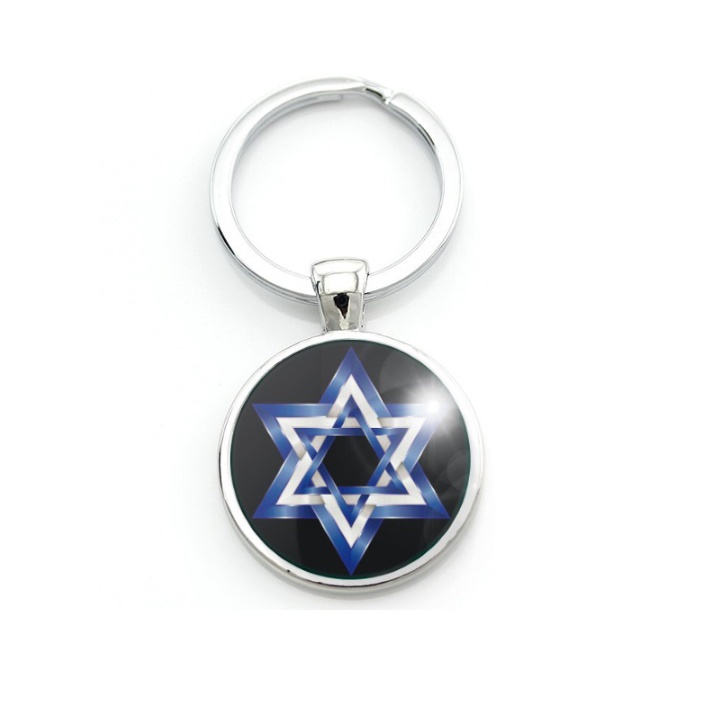 Chaveiro Estrela de Davi Judaísmo Hexagrama de Salomão